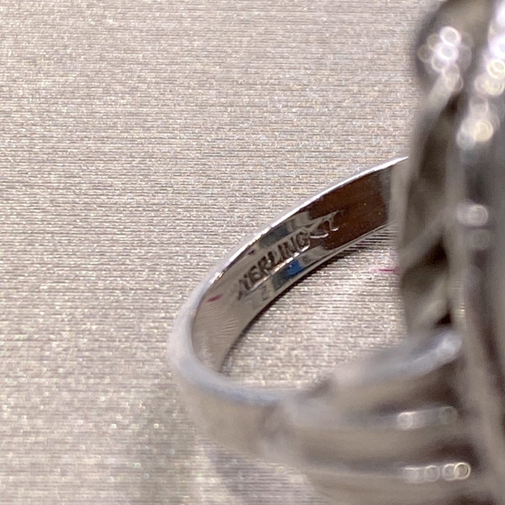 Sterling Silver Jasper Statement Ring - image 5